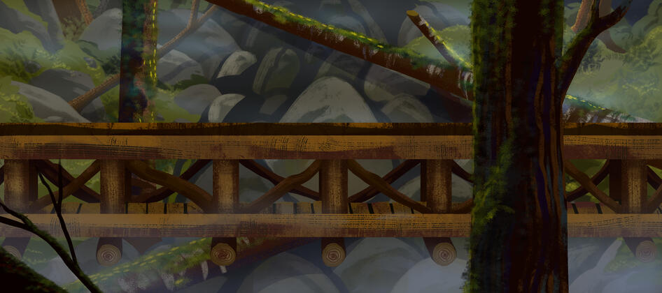 Painted BG for "Happy Place"