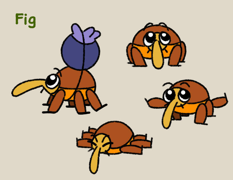 Character design, Fig, for "Twig's Big Day"